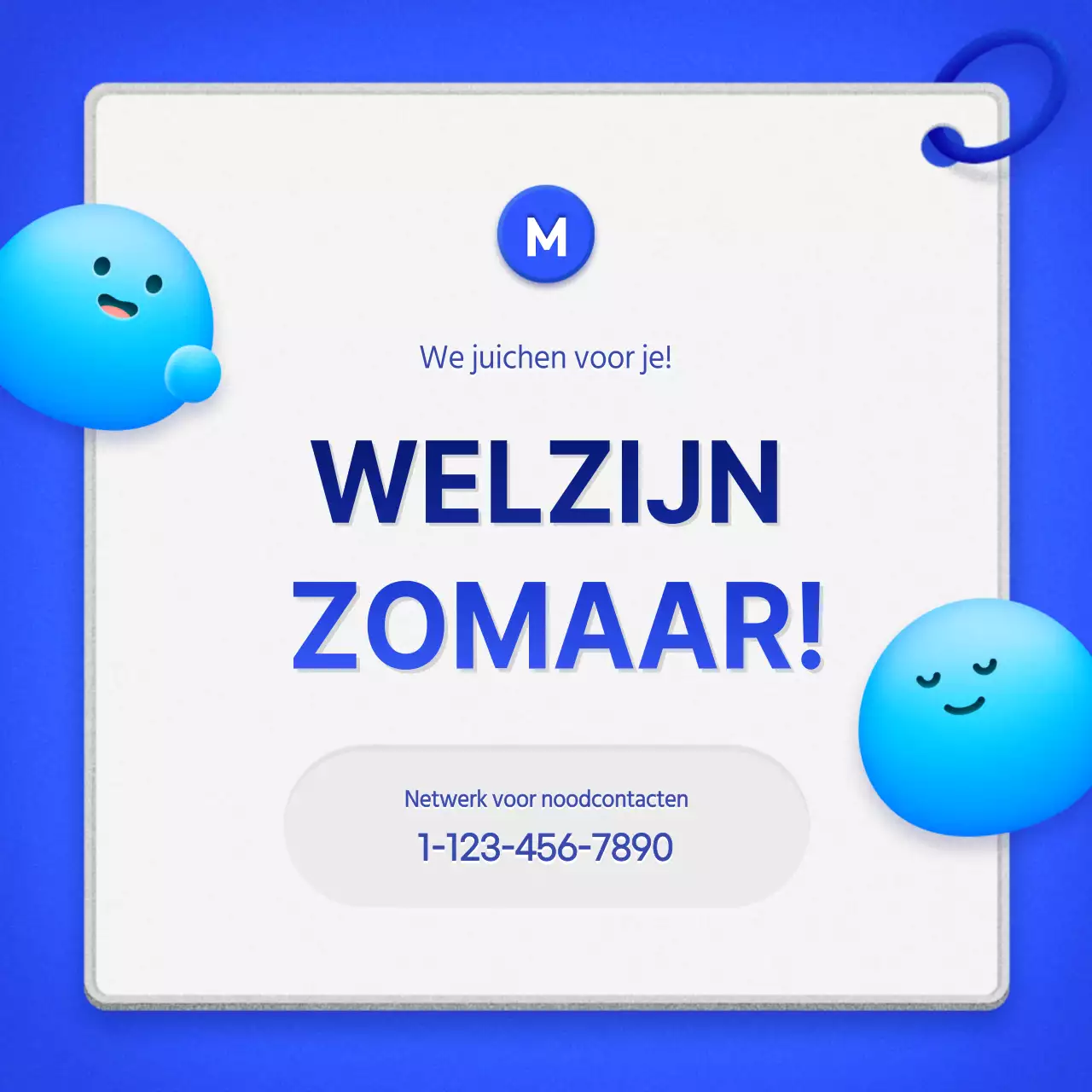 Een keurige thuiszorggids met een blauw cue card concept