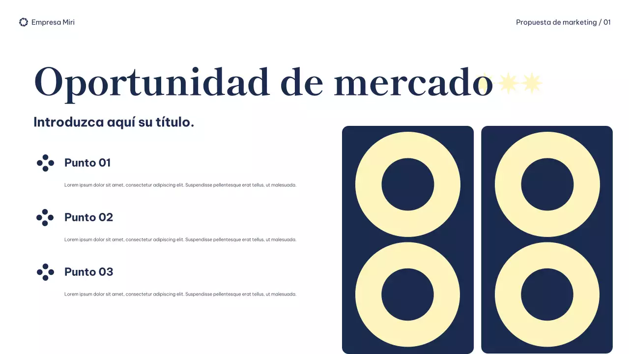 navy modern marketing proposal document