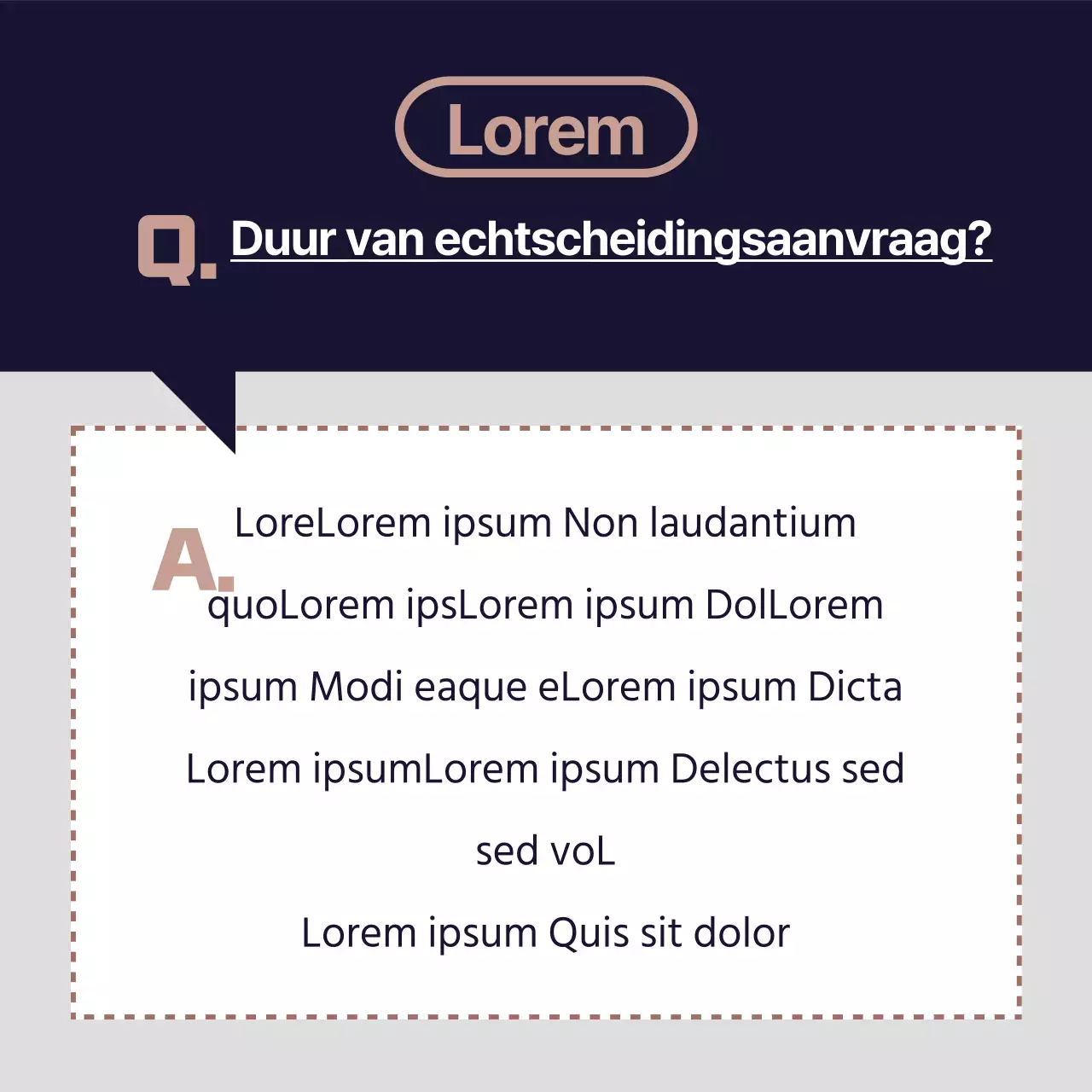 Eenvoudig juridisch advies in marineblauw en kastanjebruin en goud