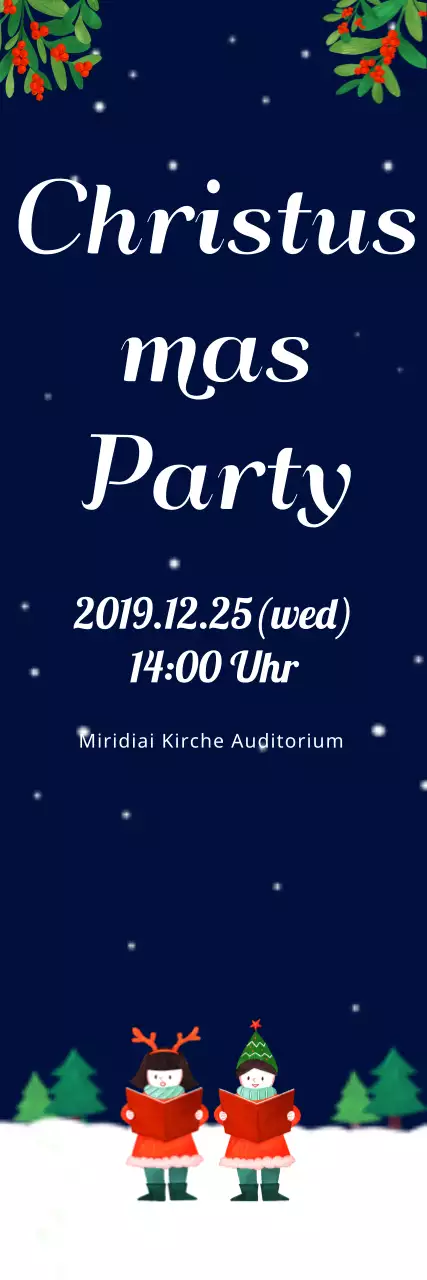 Marineblauer Sternenhimmel Weihnachtsfeier-Banner