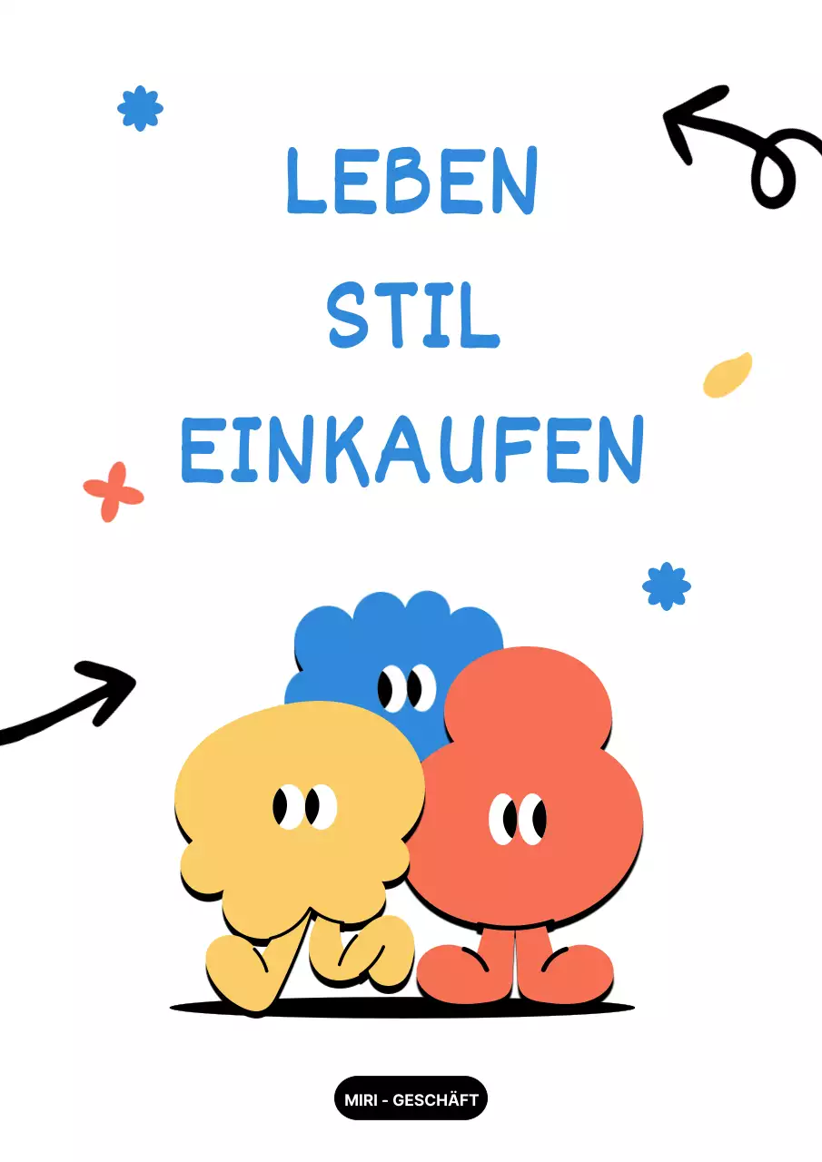 Eine schlichte, geschwungene Einrichtung für einen Geschenkeladen