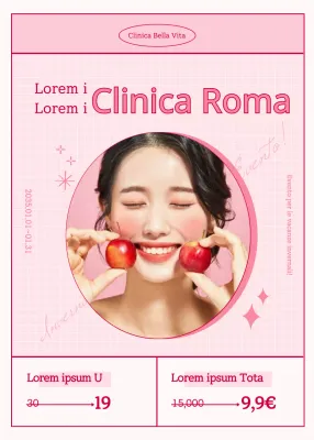 Evento di sconto per foto e cornici rosa in un trattamento al fosforo