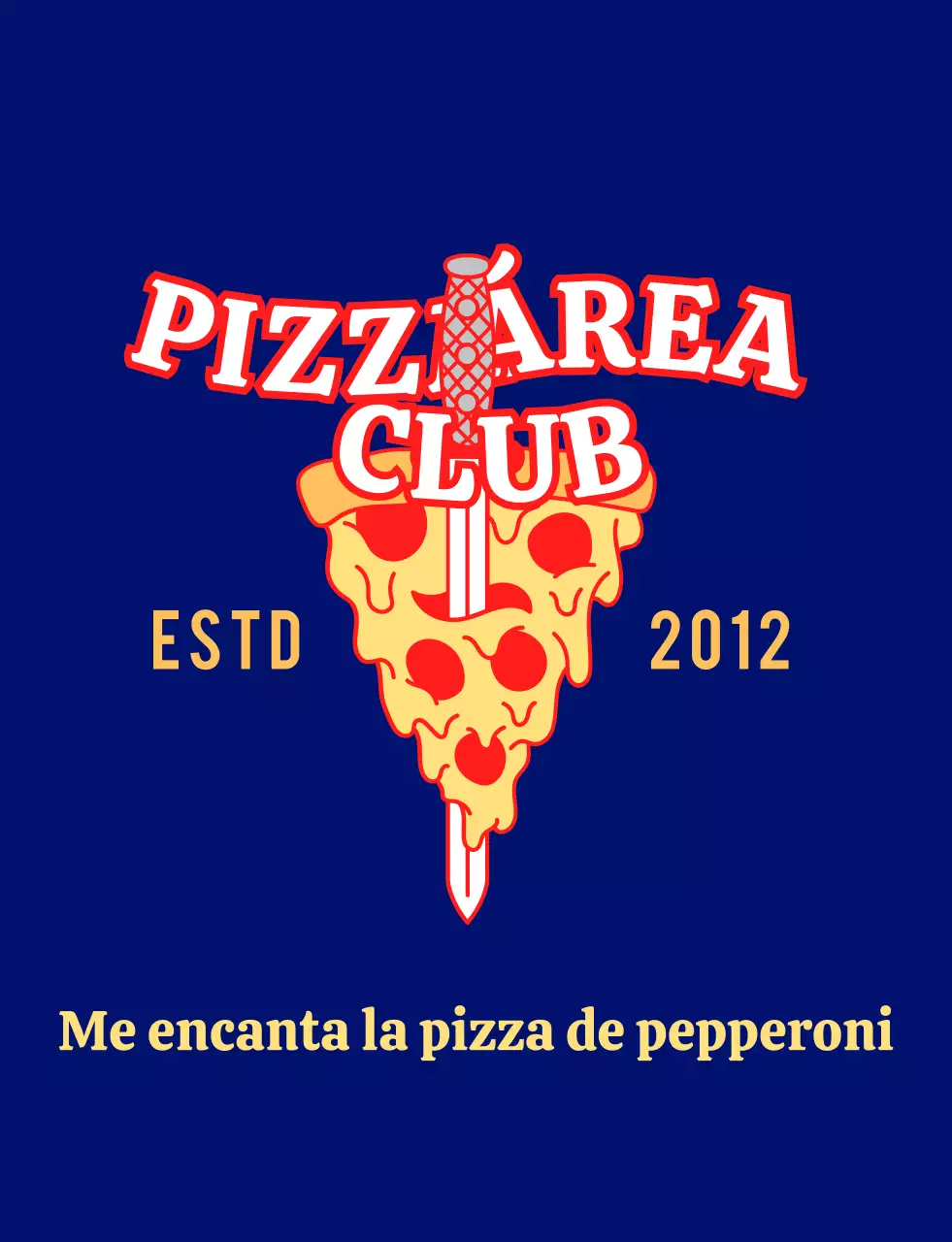 Un moderno empleado de pizzería vestido de rojo y amarillo