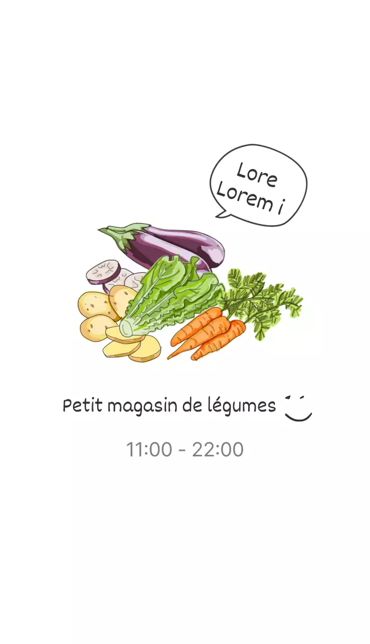 Petit magasin de légumes