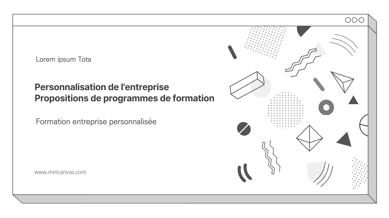 Proposition de programme de formation sur mesure pour l'entreprise proposition commerciale PPT par Grayton