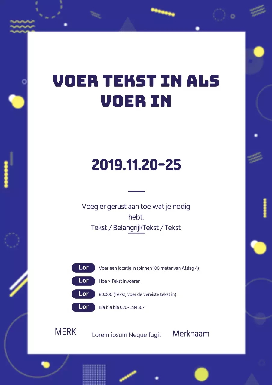 Een bord met verschillende blauwe afbeeldingen van vormen