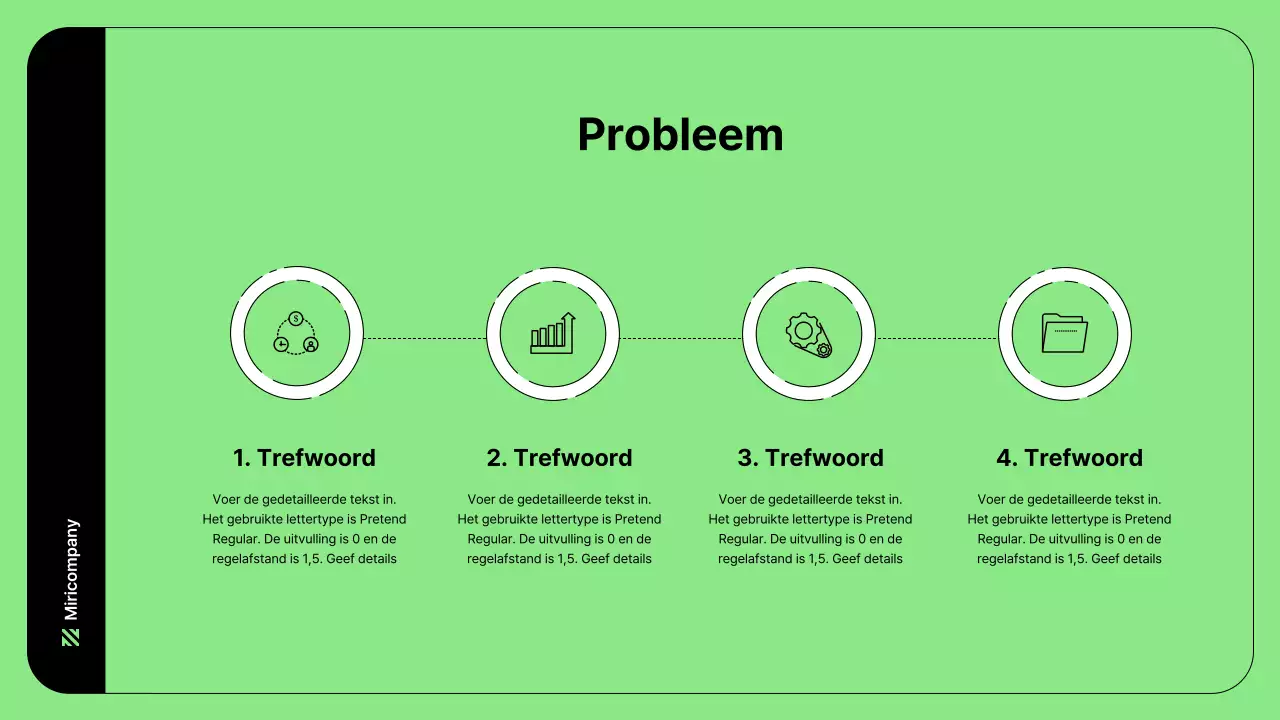 Zakelijke illustratie met eenvoudige lijnen in groen