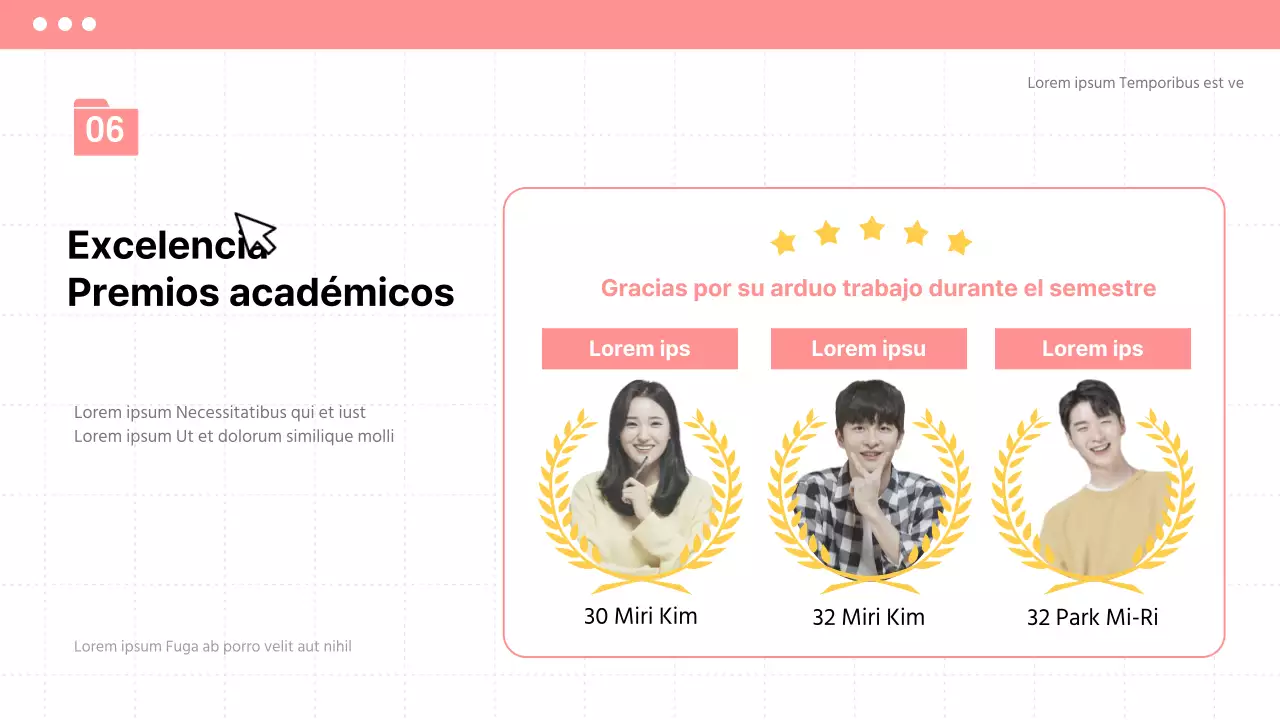 Anunciar el pleno de fin de legislatura con un estilo sencillo en beige y rosa