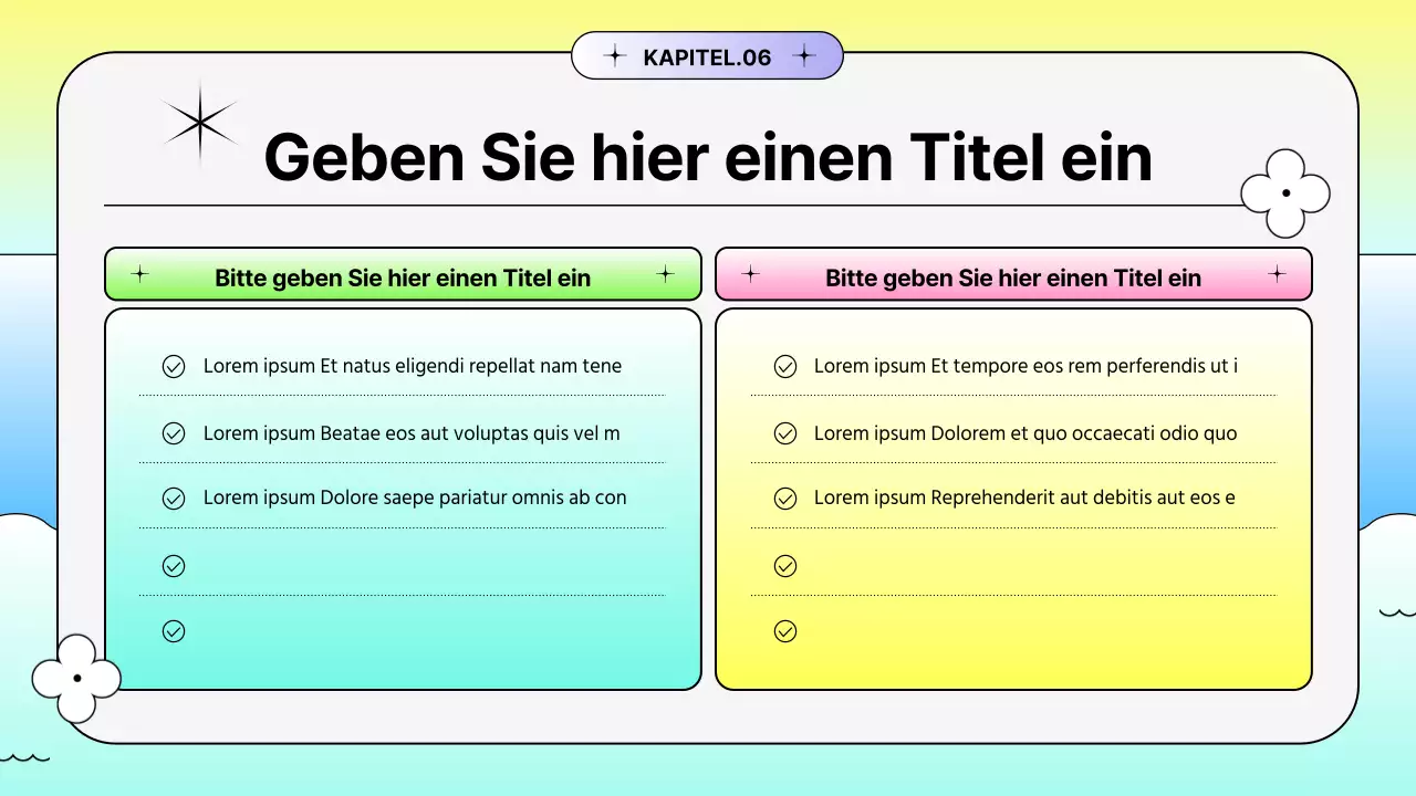Leuchtend bunte Farbverlaufsformen Sommeraktion