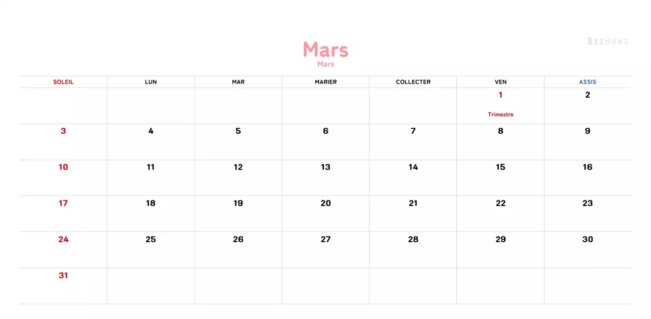 Un calendrier du Nouvel An chaleureux et illustré