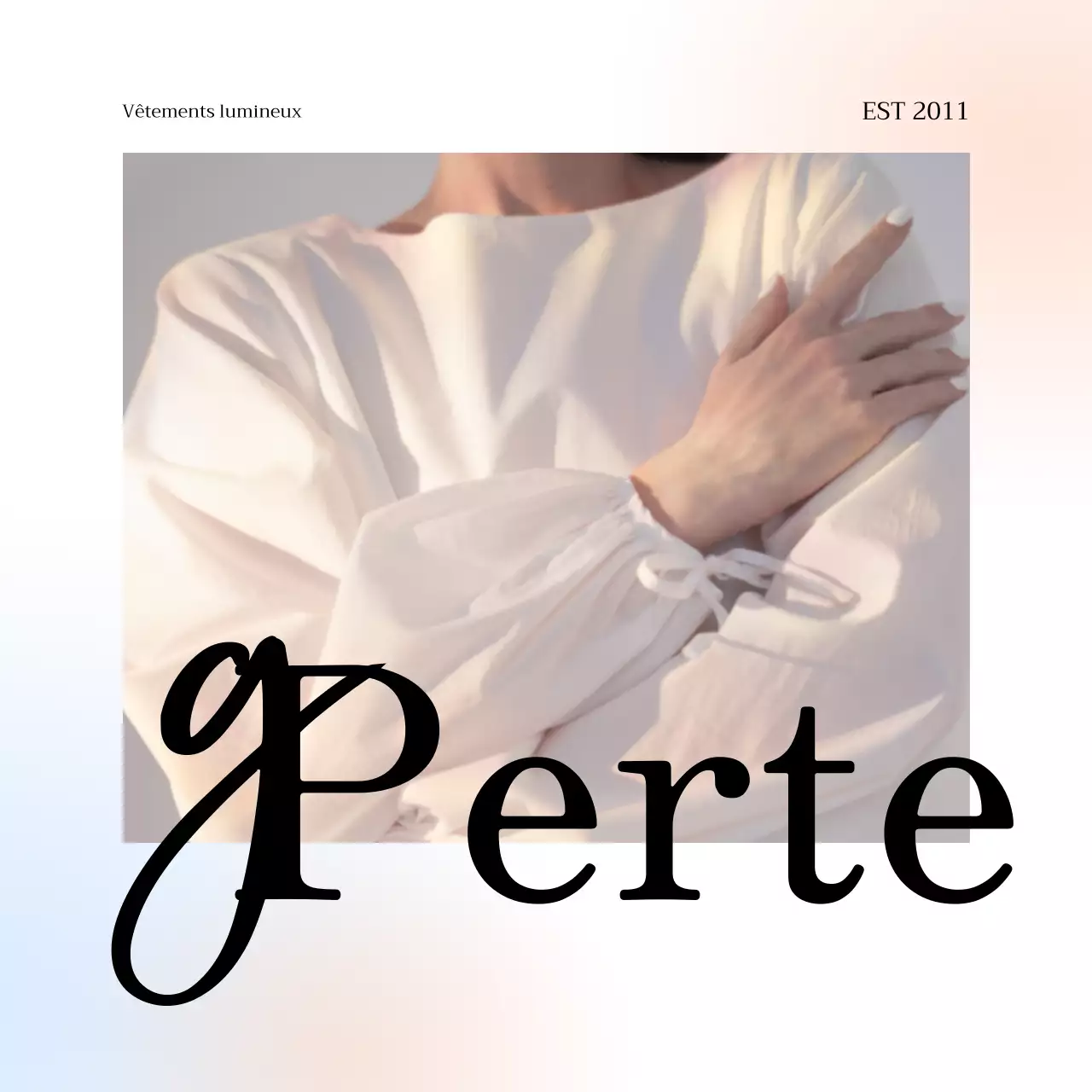 Magasin de vêtements simple et brillant avec dégradés