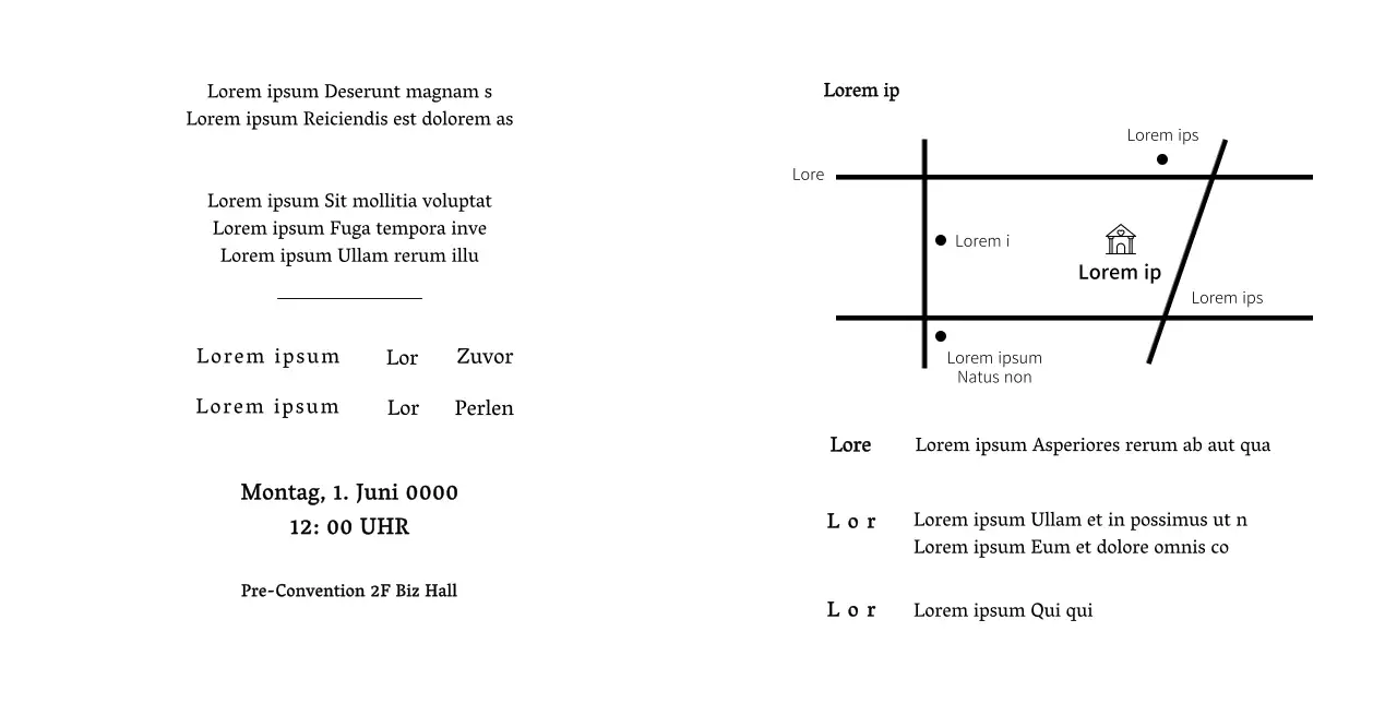 Eine blassgelbe Hochzeitseinladung mit Blumen und Gras.