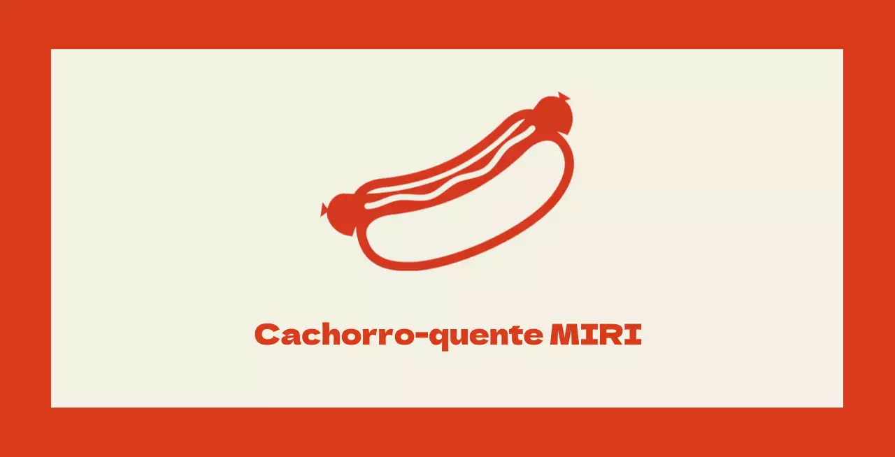 Vendedor de cachorros quentes em fundo marfim com contorno vermelho