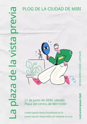 Campo de azotes verde, bonito e ilustrado