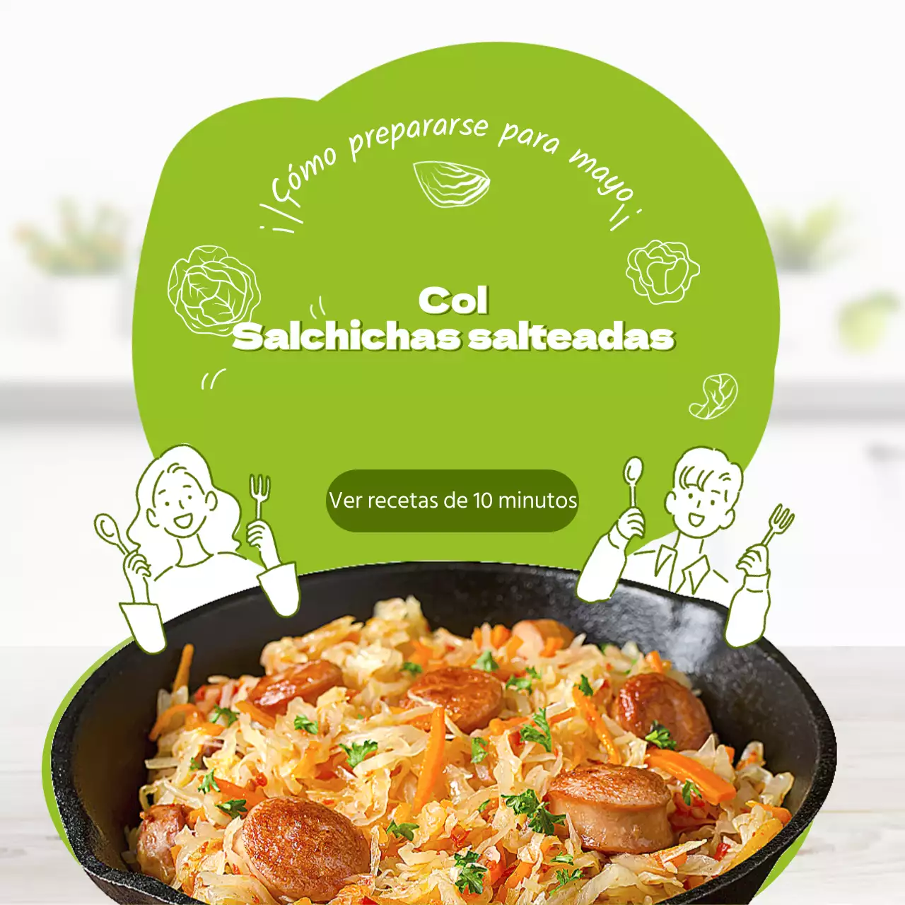 Ilustraciones e imágenes en verde lima Tema conceptual limpio para recetas