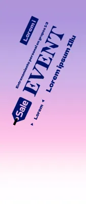 Promocione eventos de grupos de gimnasia con un fondo degradado