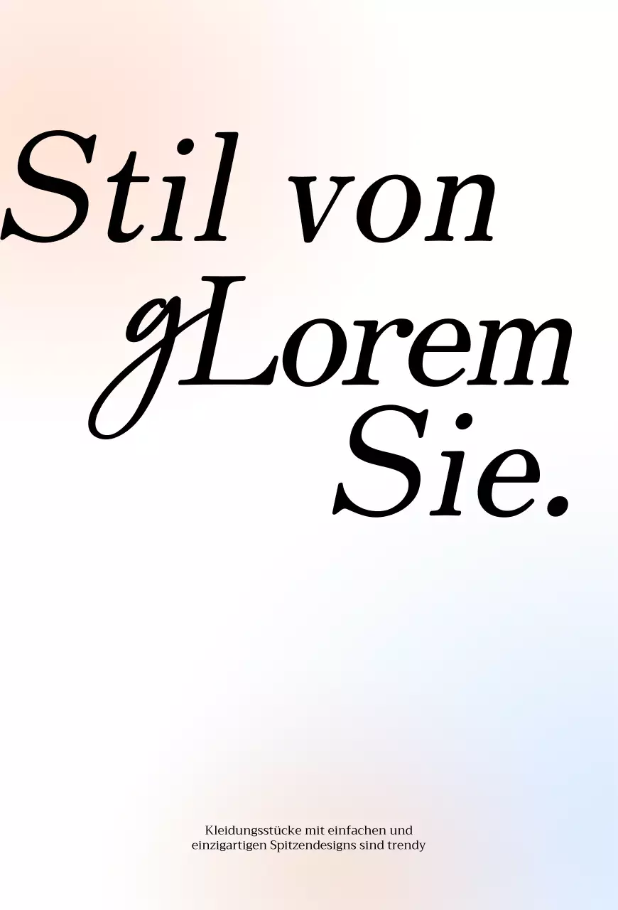 Glänzender einfacher Bekleidungsladen mit Farbverläufen
