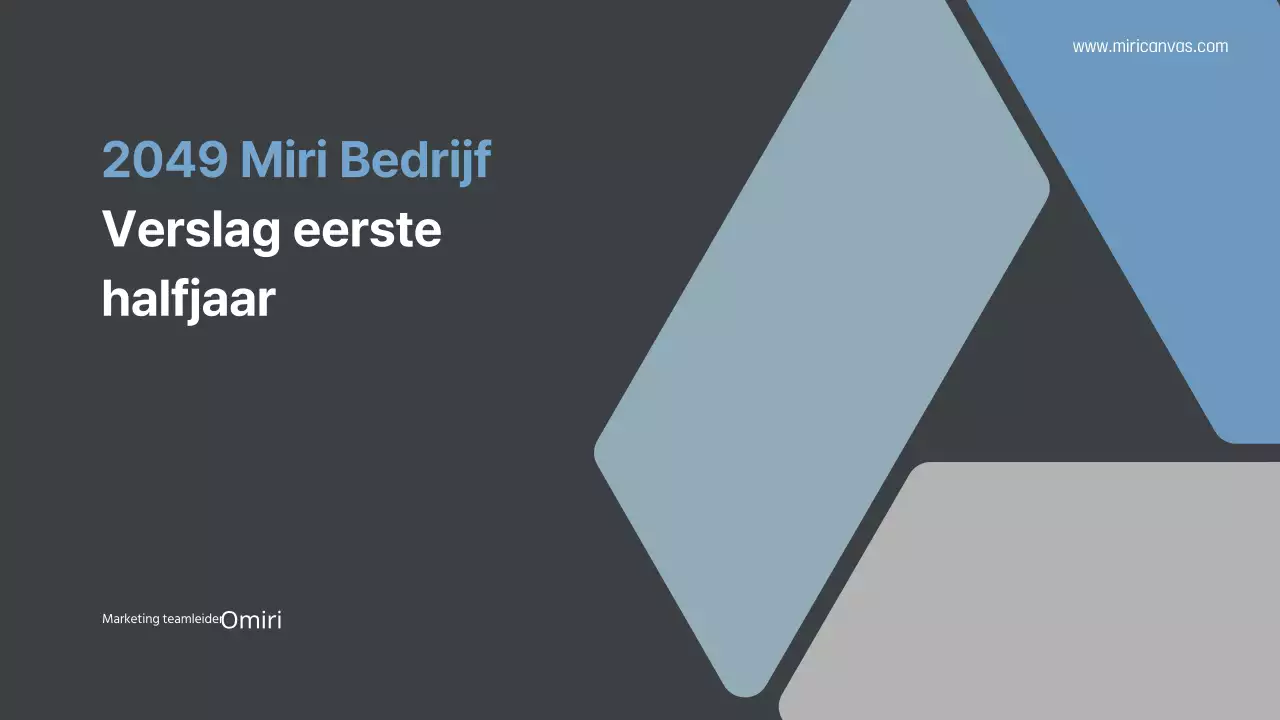 Grijs en blauw bedrijfsresultaat H1 aankondigingen