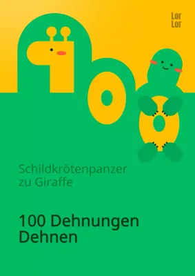 Stretching-Testimonial mit Schildkrötencharakter