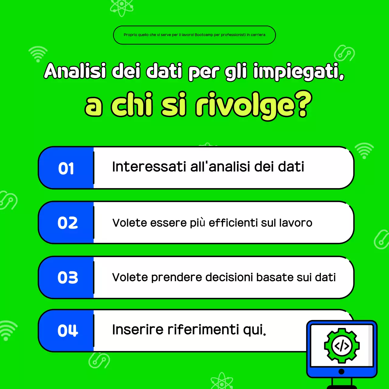 Reclutamento di tirocinanti Annual Tidy