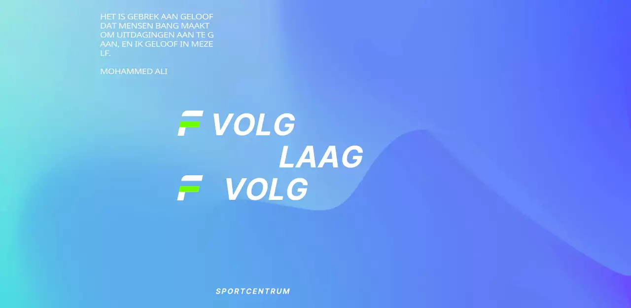 Sterk, aantrekkelijk ontwerp met lichtblauwe en blauwe kleurverlopen