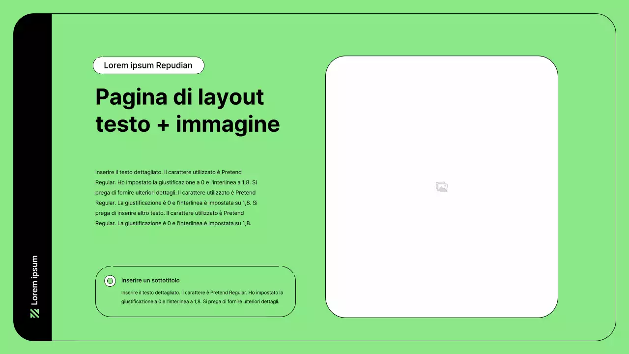 Illustrazione aziendale con linee semplici in verde
