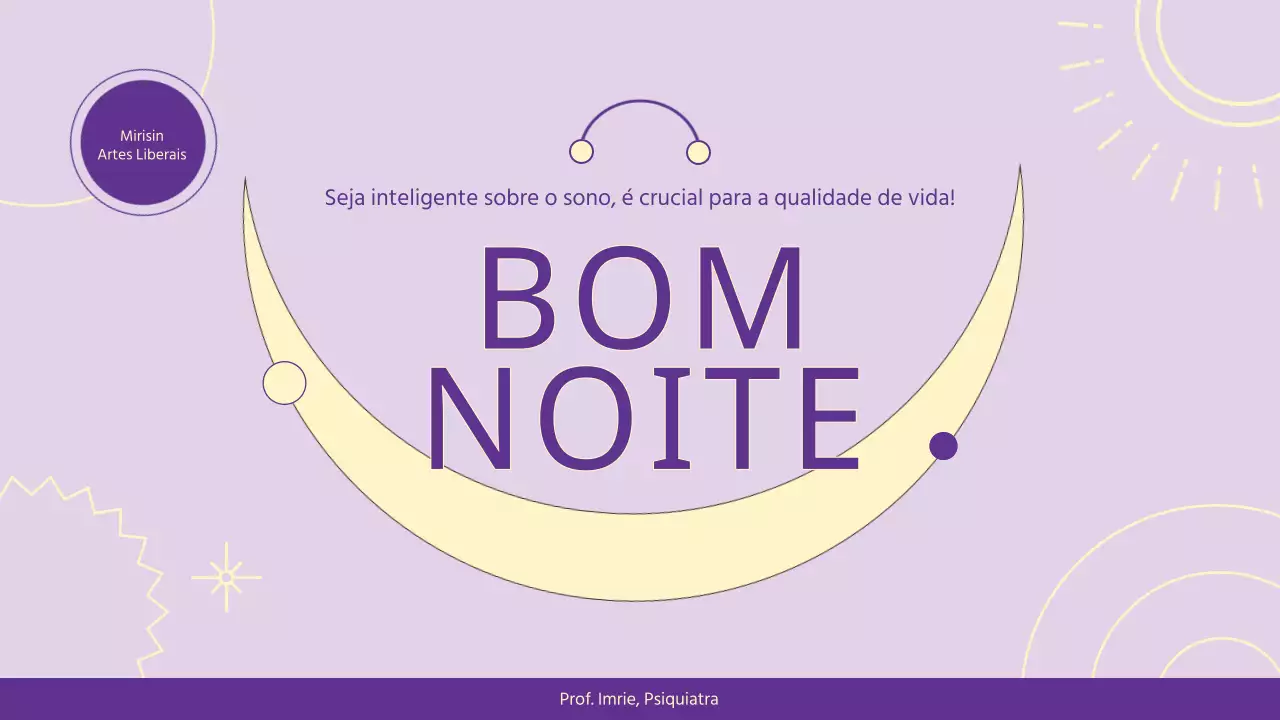 Palestra da Clínica de Hábitos Simples de Sono da Mauve