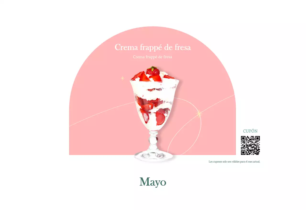 Calendario de cafés con recomendaciones de bebidas del mes