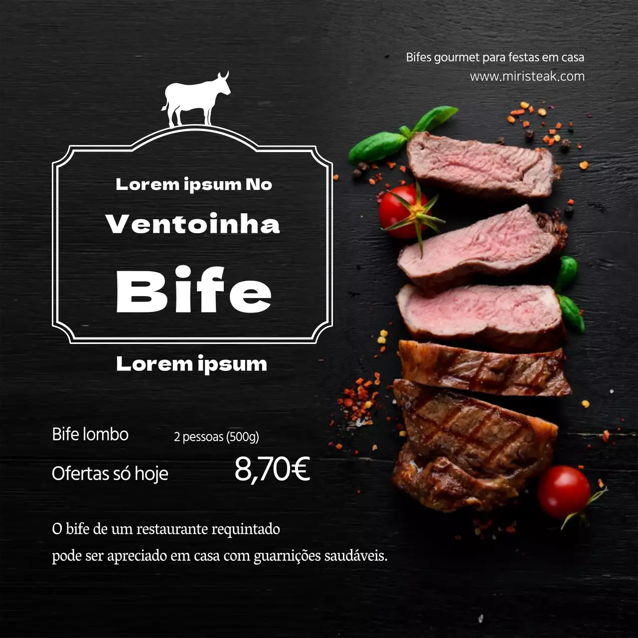 Promoção Black Easy Home Party Flank Steak