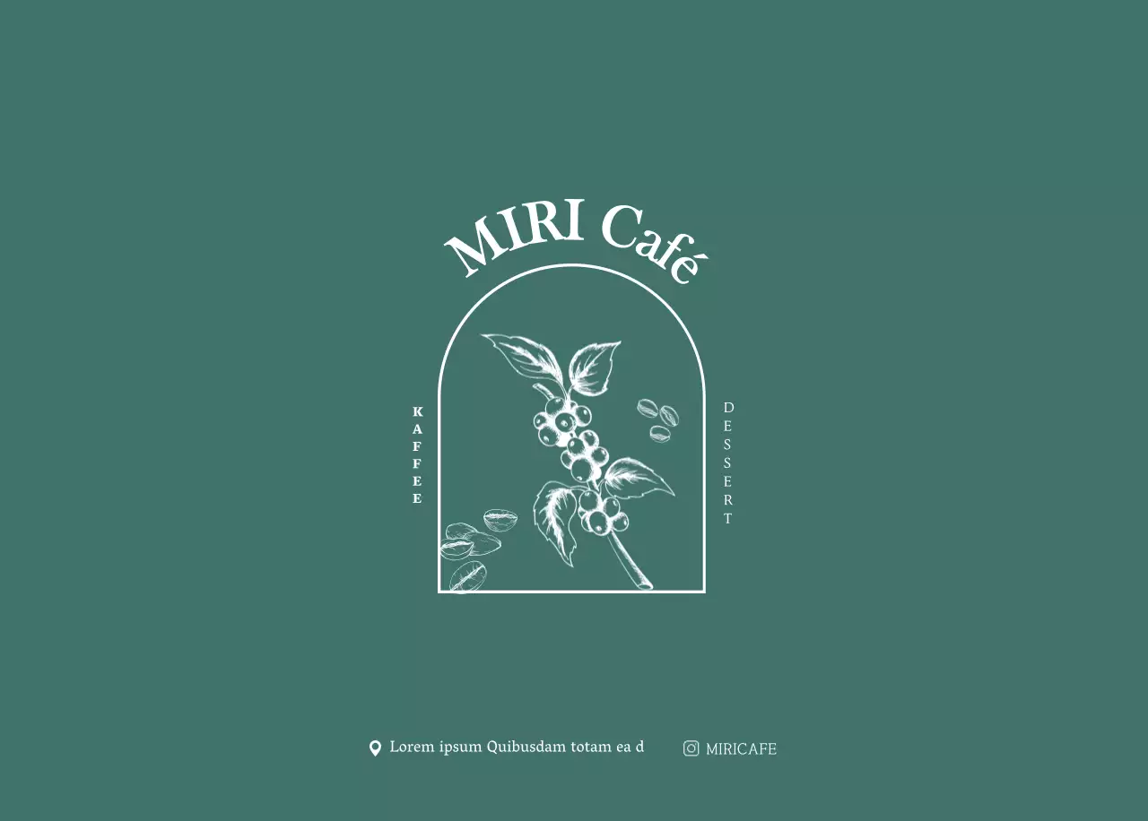 Cafe-Kalender mit Empfehlungen für das Getränk des Monats