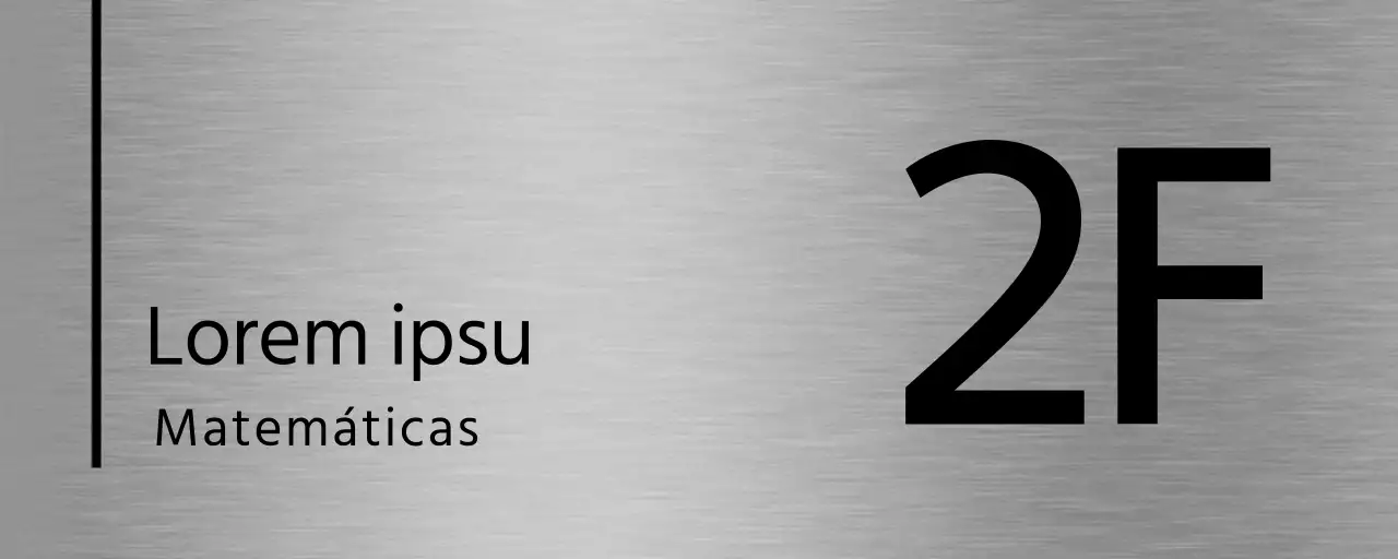 Un simple marcador de posición con texto negro y líneas para los nombres de las plantas de la escuela.