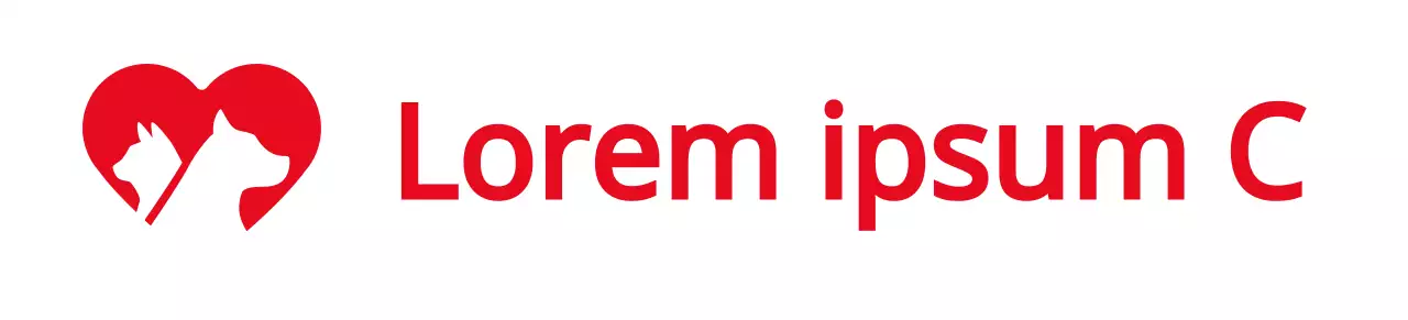 Promotion d'un événement avec le concept d'une société de protection des animaux en rouge.