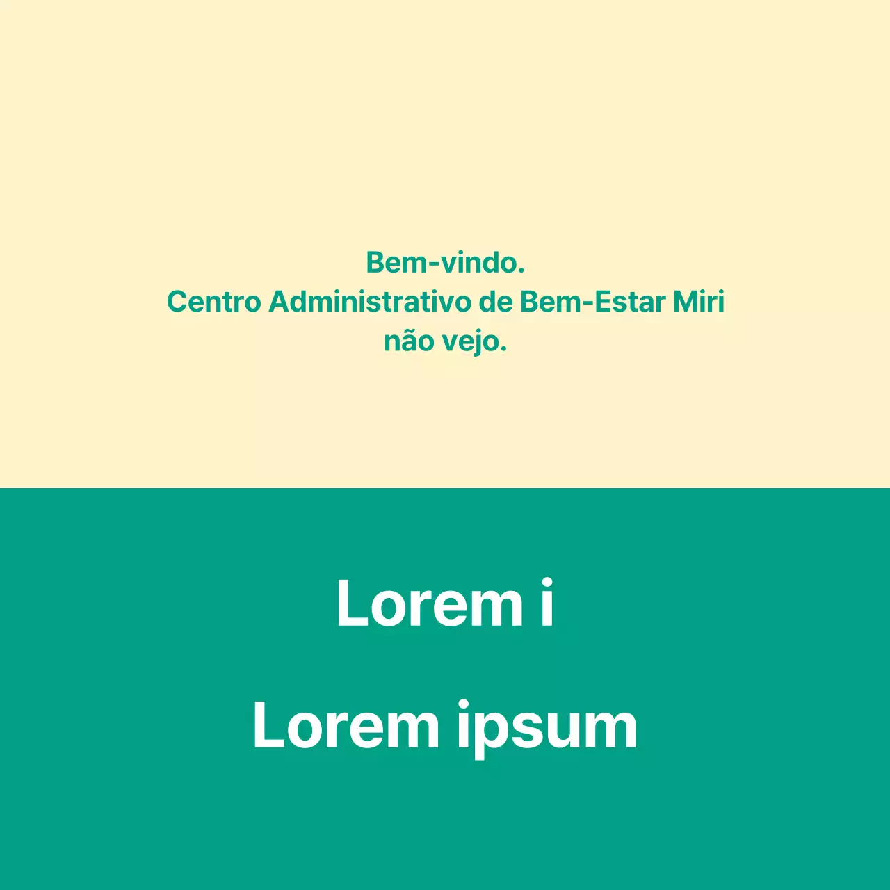 Um anúncio de serviço público do tipo carta de boas-vindas com um sinal de boas-vindas.
