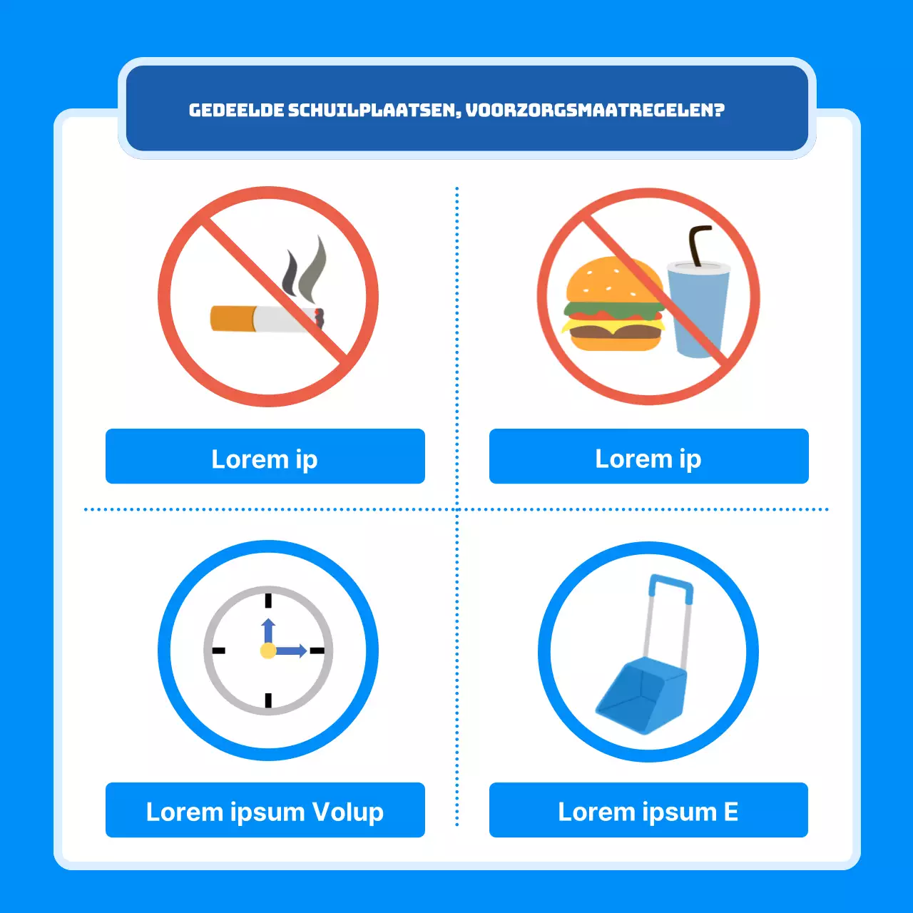 Hoe je een hitte-opvangcentrum runt met een strak, blauw, geïllustreerd concept