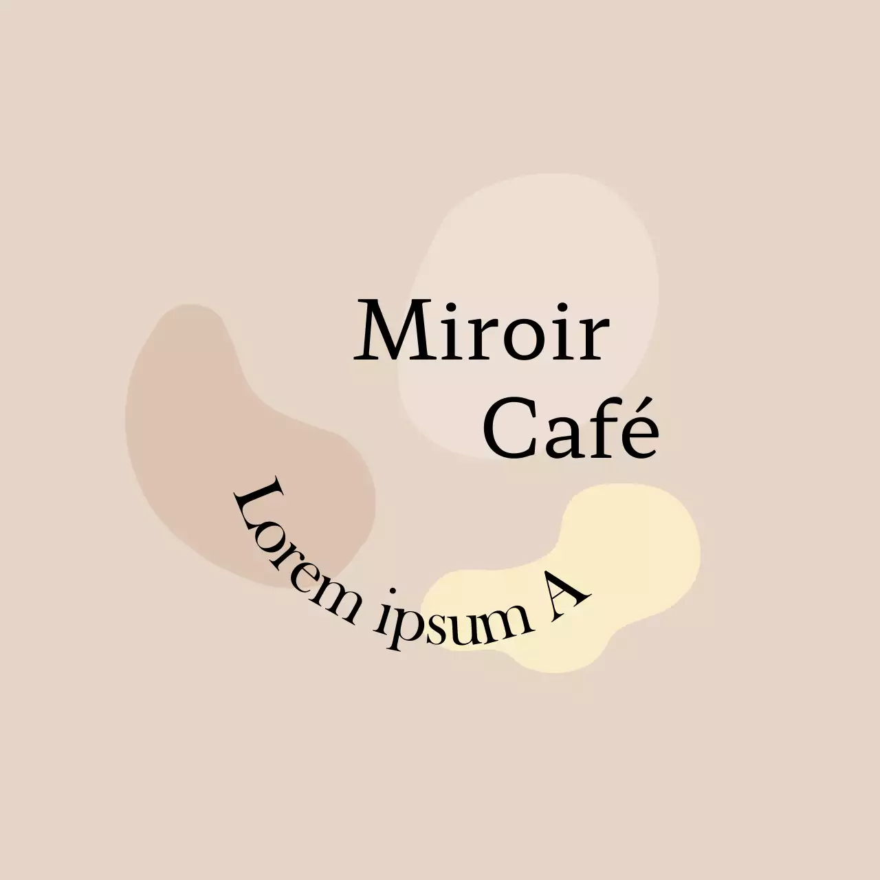 Faites la promotion de votre café avec un texte marron et une photo illustrant des grains de café