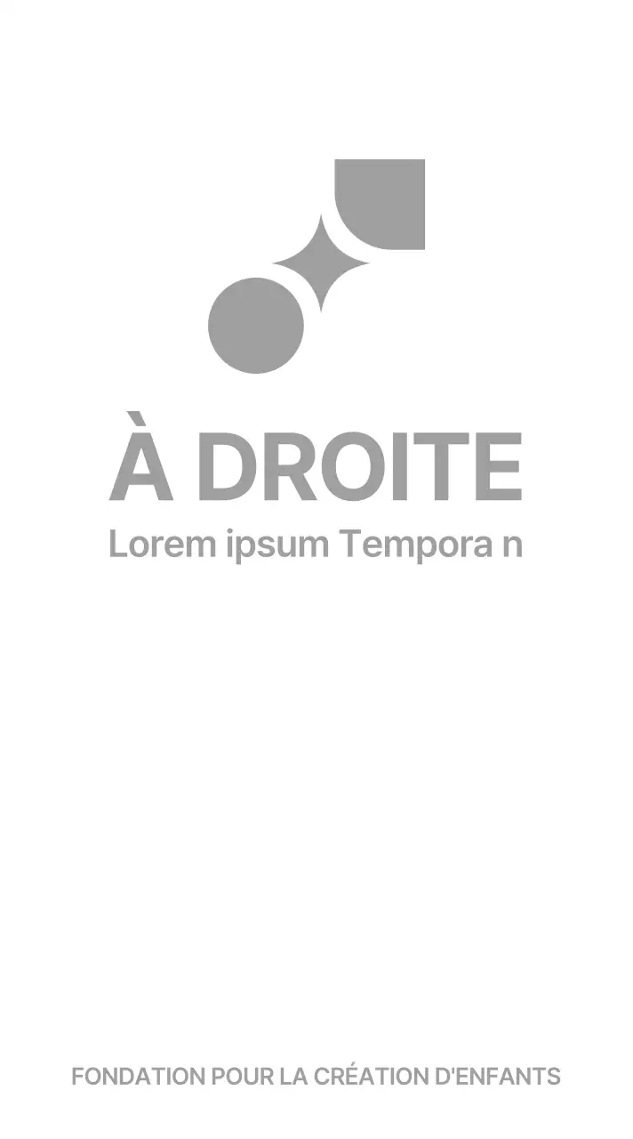 Conception promotionnelle de marque avec un logo en diagonale