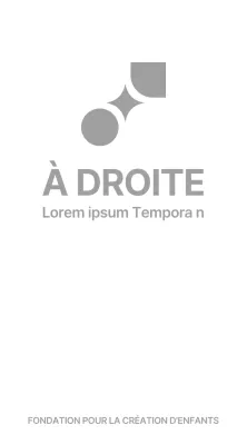 Conception promotionnelle de marque avec un logo en diagonale