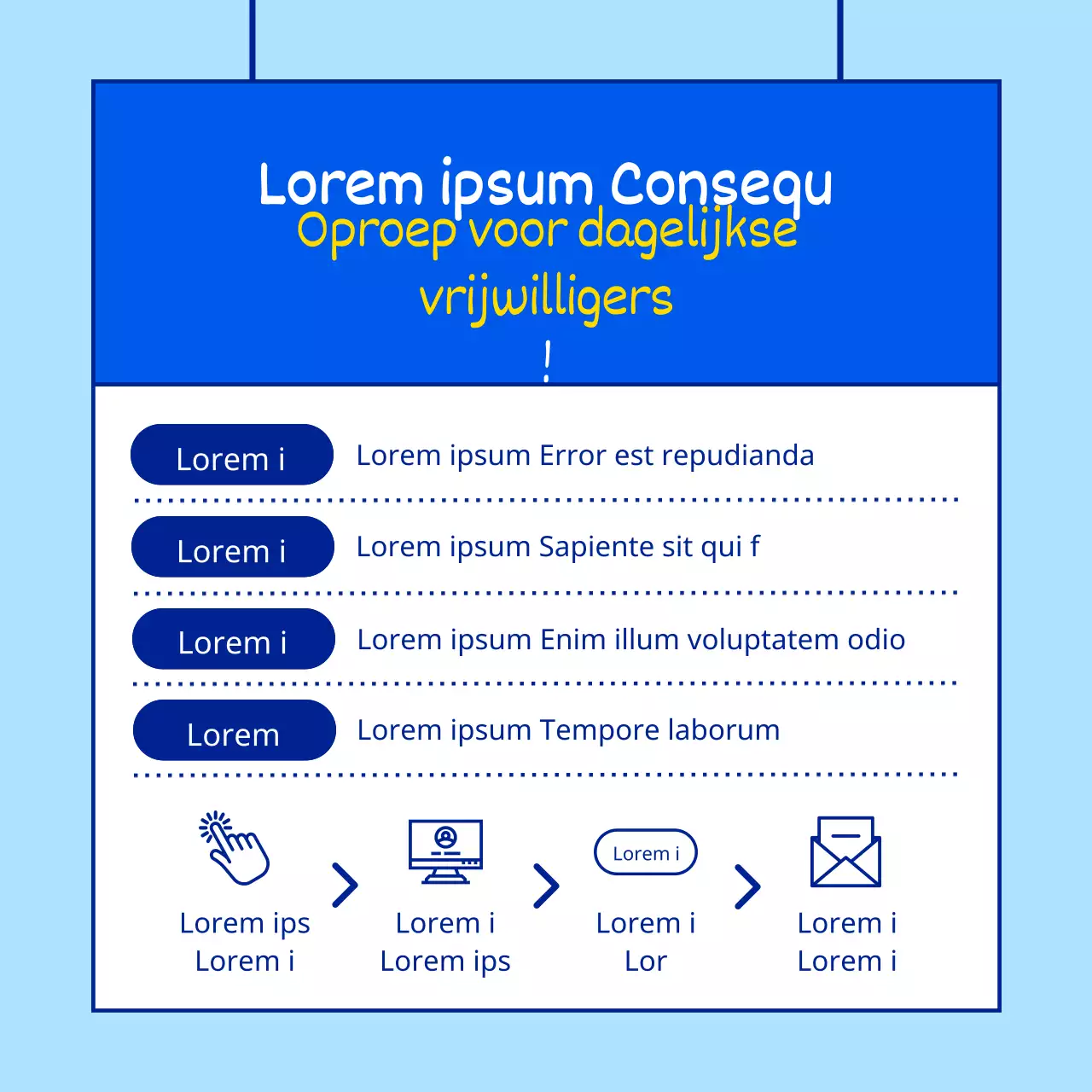 Zomer hittegolf onderdak schema outreach met schattige en eenvoudige karakter illustraties in lichtblauw en blauw.