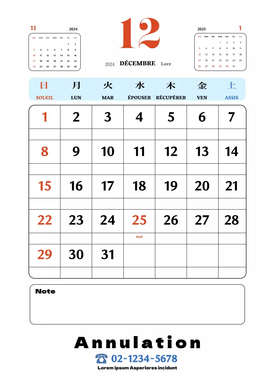 Sous-verres rétro rouges et bleus calendrier de la mémoire