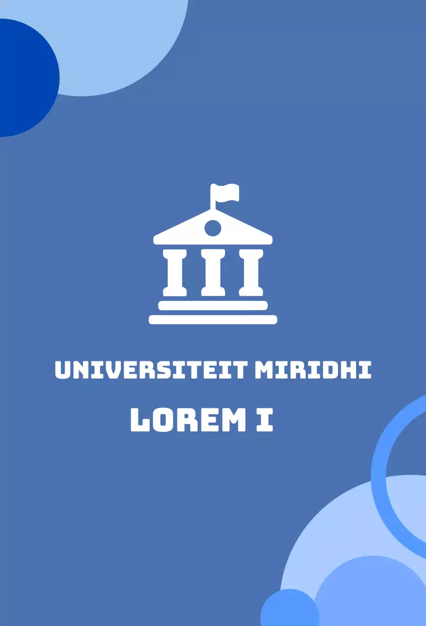 Een blauwe achtergrond van balsa met een logo van de school.