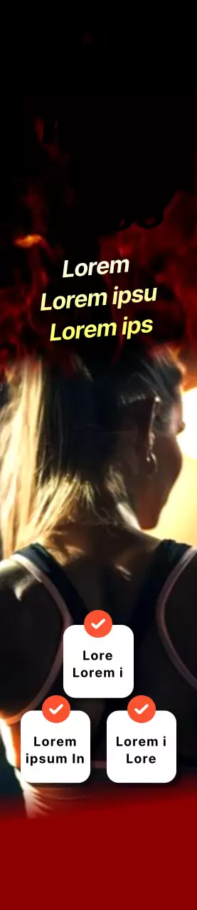 Ein schwarzer und roter Hintergrund für eine auffällige Fitnesswerbung