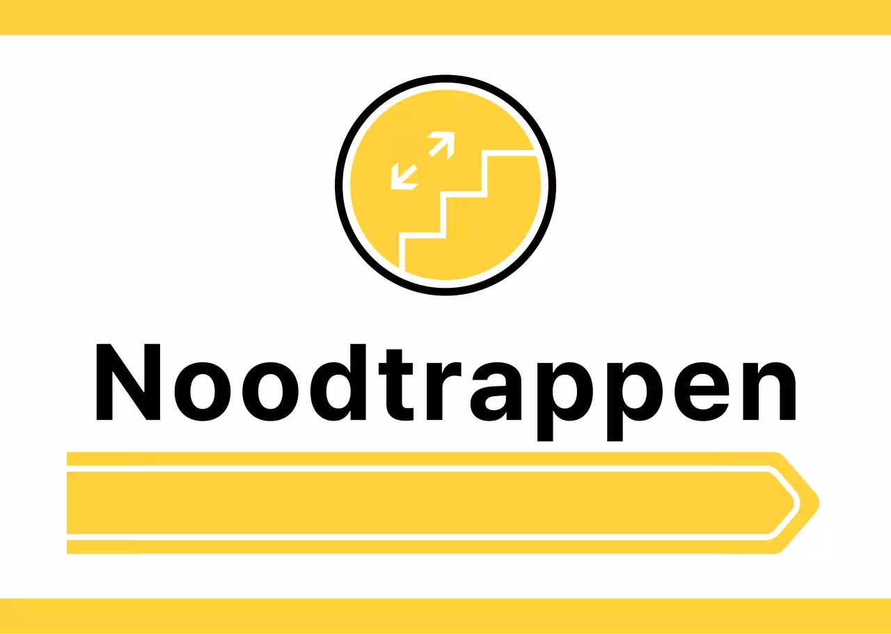 Voor locatiebegeleiding met eenvoudige gele en groene pictogrammen