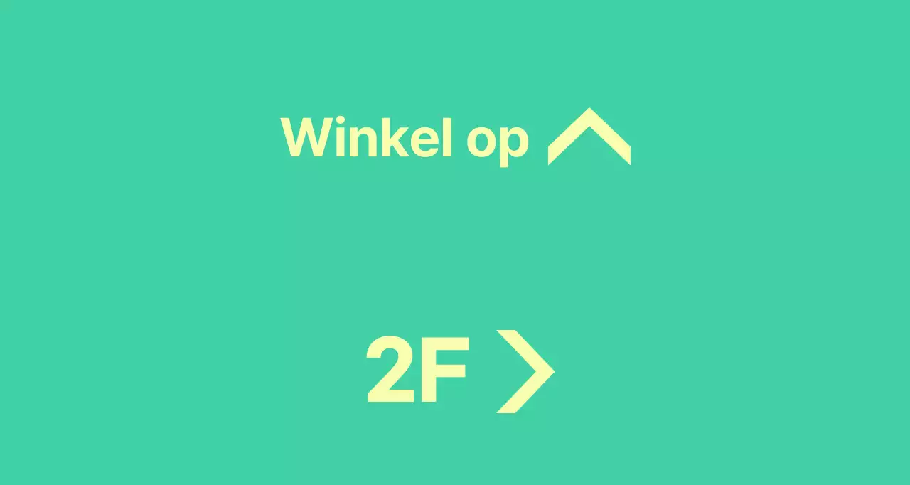 Mint en geel balsa met locatie-instructies