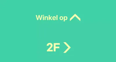 Mint en geel balsa met locatie-instructies