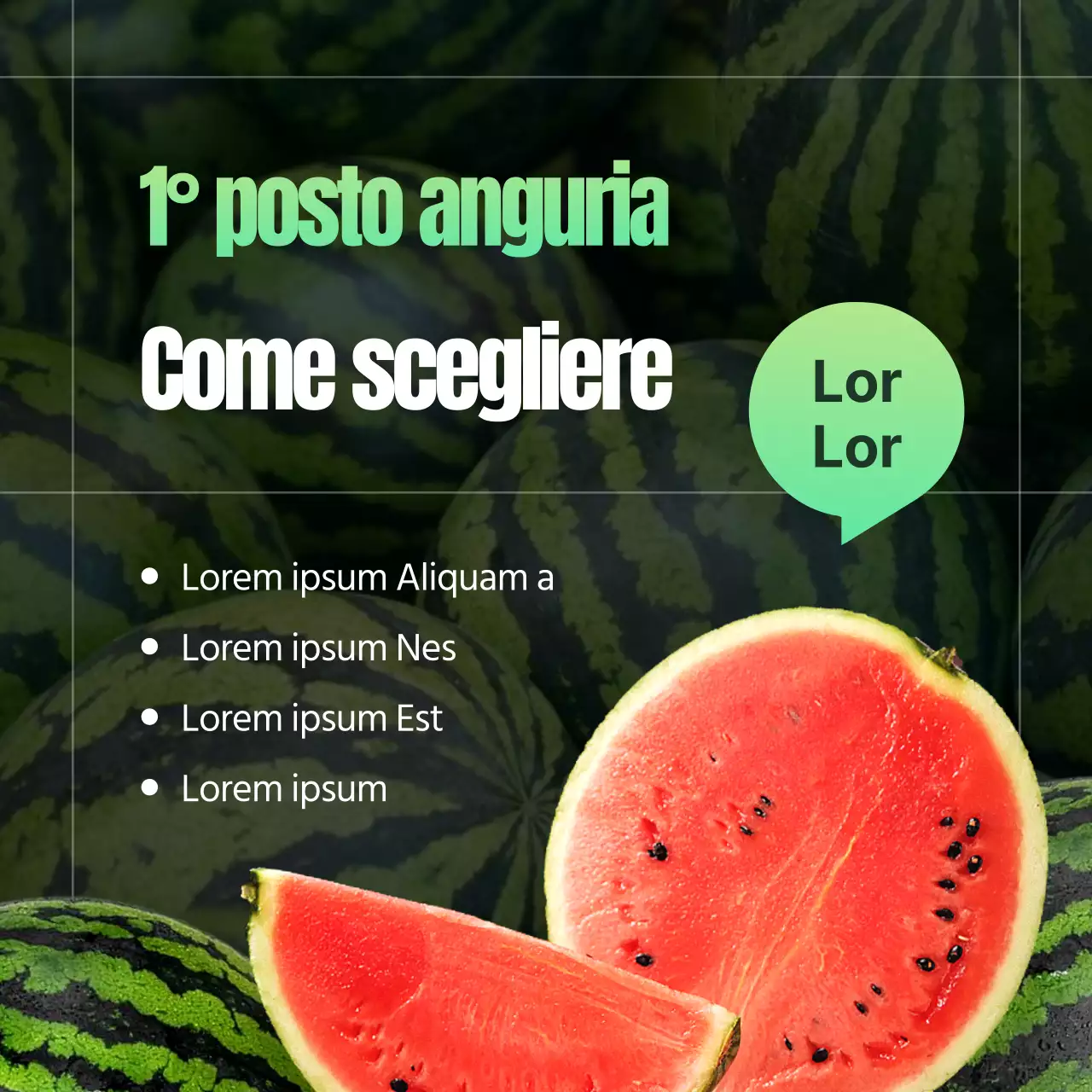 Consigli per la scelta delle angurie tropicali rosse e verdi