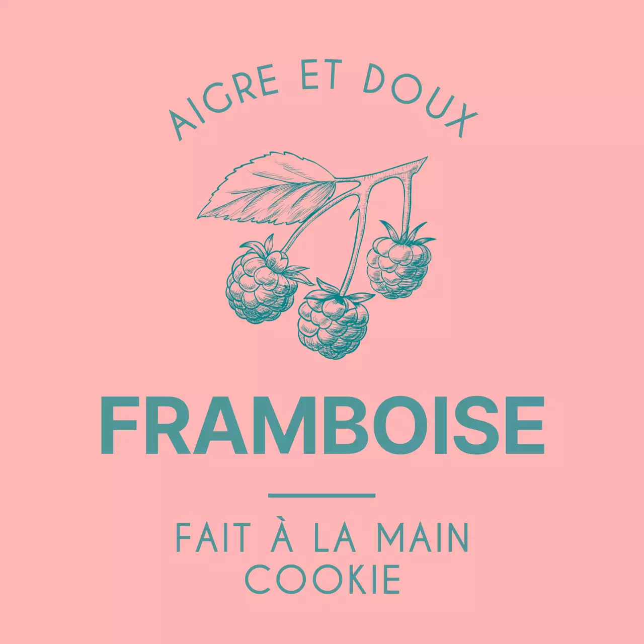 Pour décorer des biscuits faits maison avec des croquis de baies vintage en rose et jaune