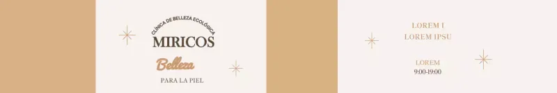 Lujosa y luminosa clínica estética en beige y dorado