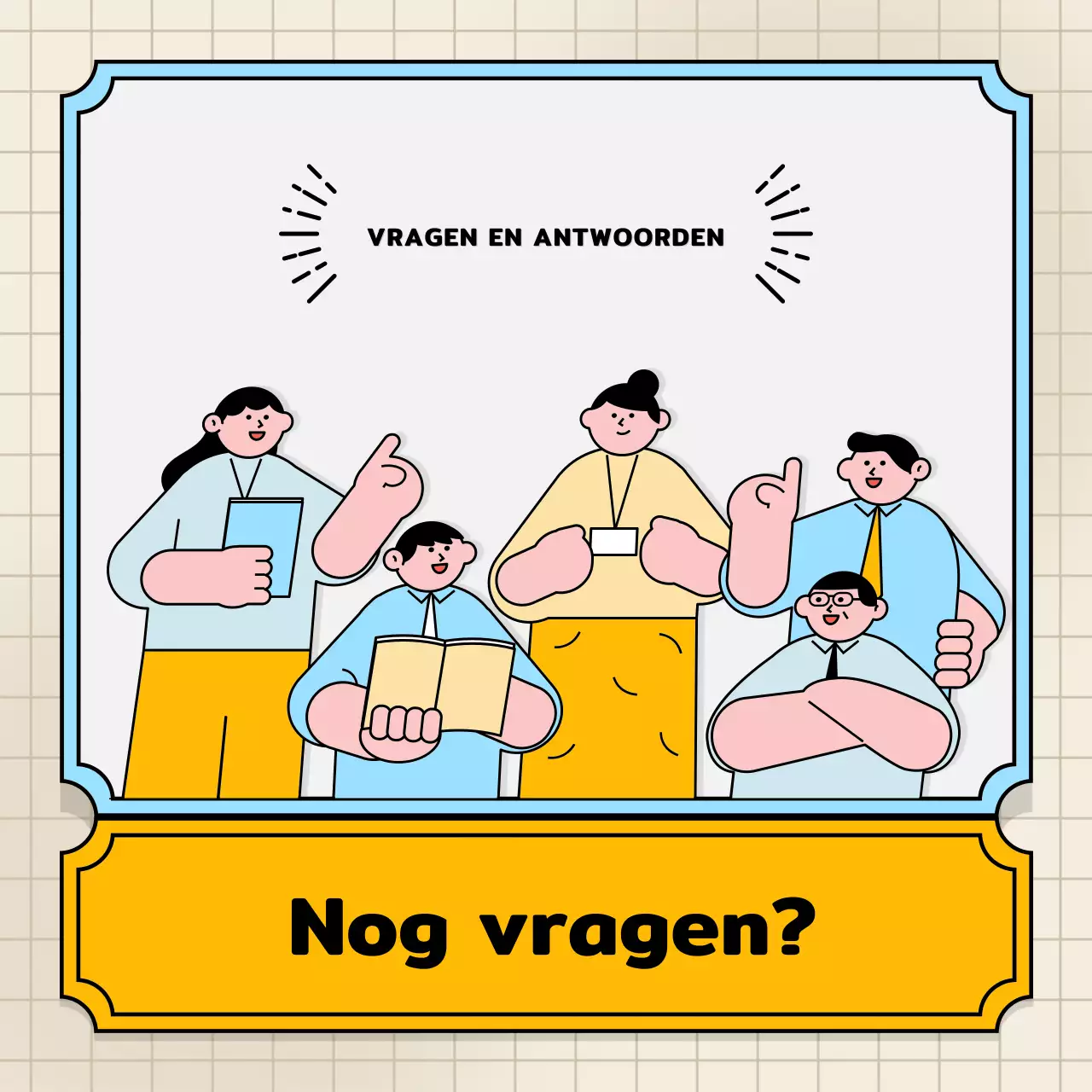 Lichtblauwe en gele tekstballonnen en schattige illustratiestijl