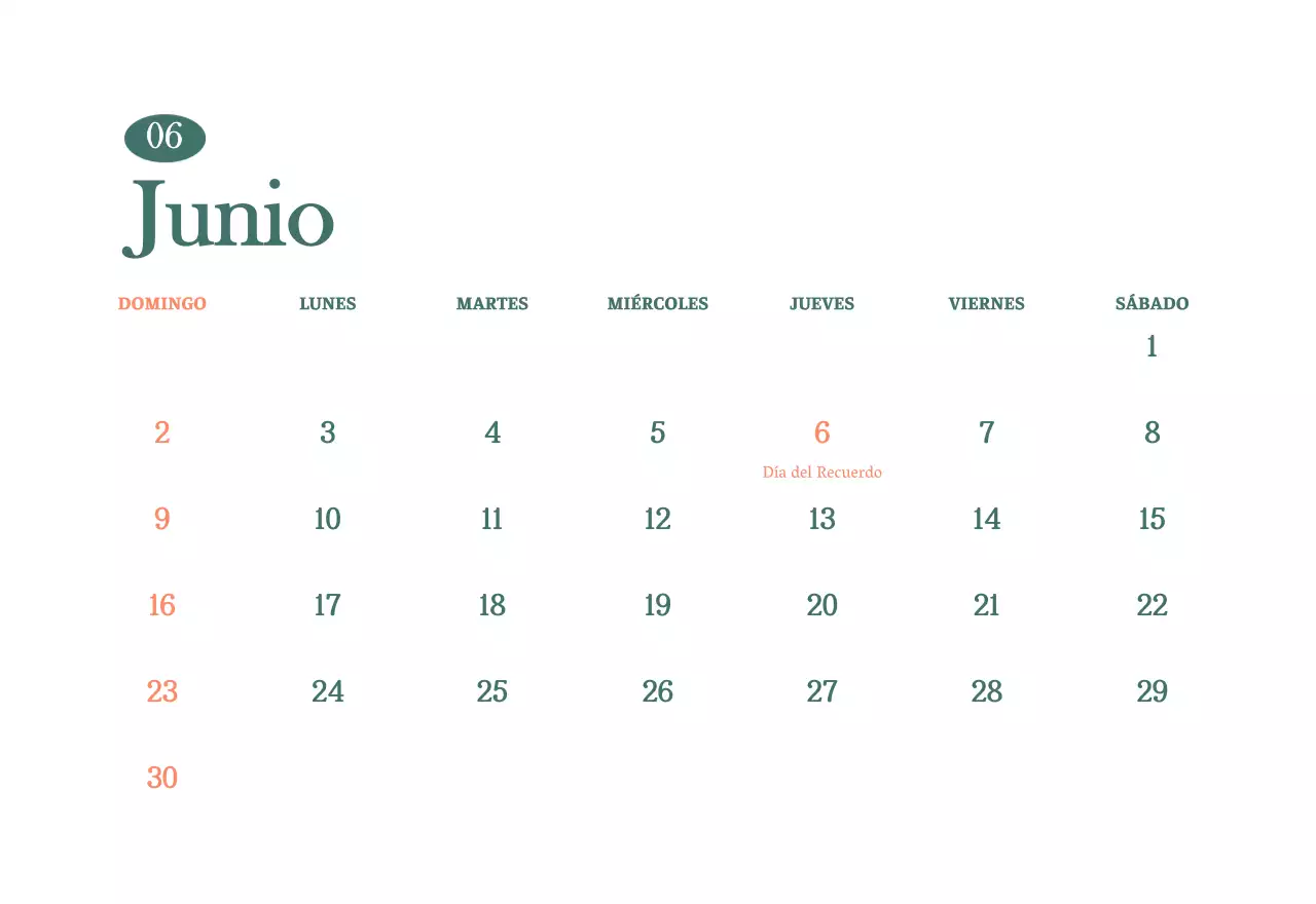 Calendario de cafés con recomendaciones de bebidas del mes