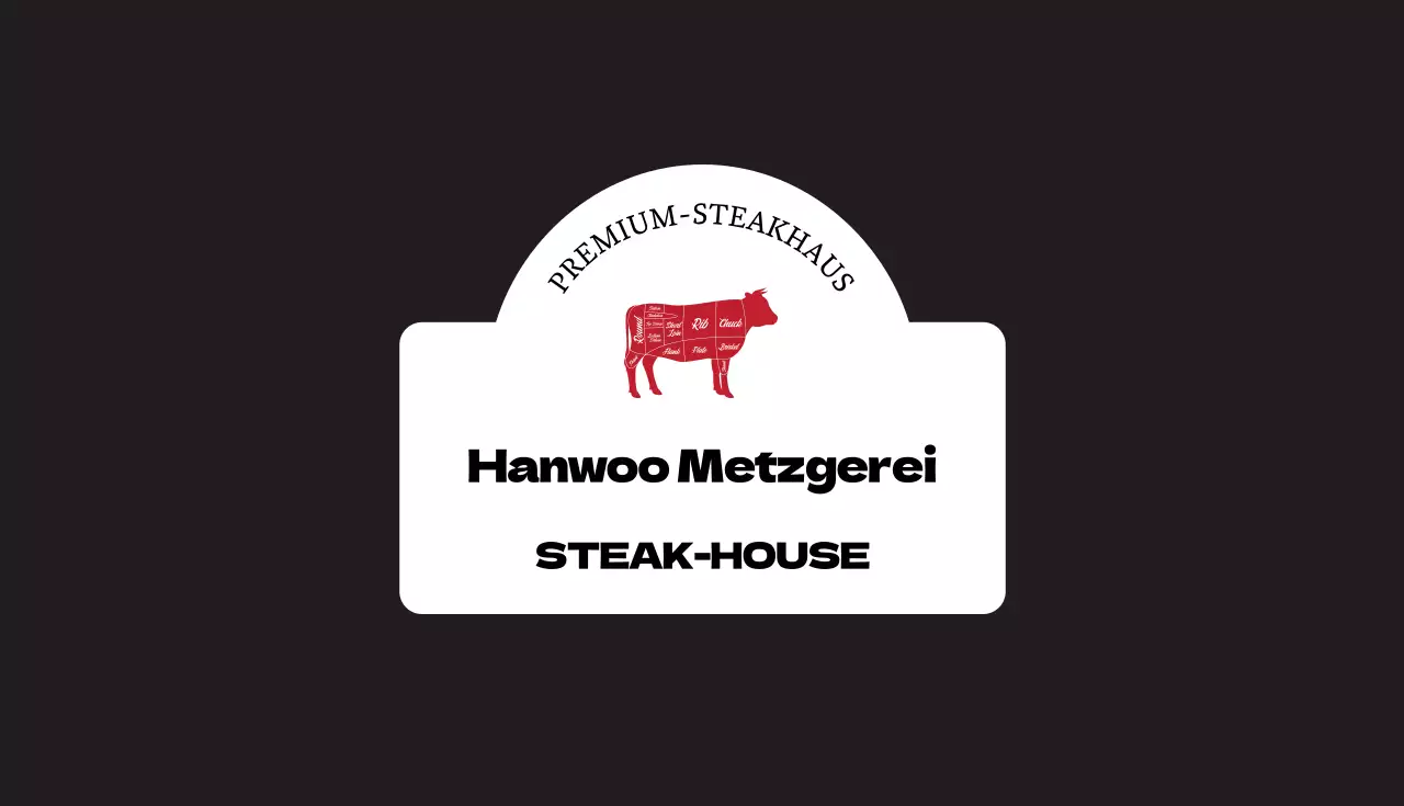 schwarz rot illustration restaurant metzgerei